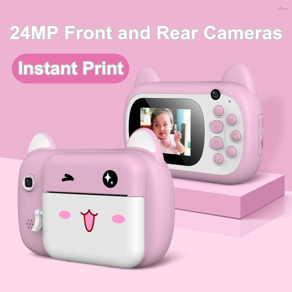 Máy ảnh kỹ thuật số A7 1080P với màn hình kép 24Mp 2.4 inch 3 cuộn thẻ TF cho bé
 | BigBuy360 - bigbuy360.vn