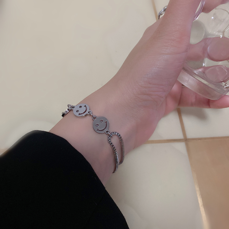 Vòng Tay Kim Loại Thiết Kế Đơn Giản Cho Cặp Đôi