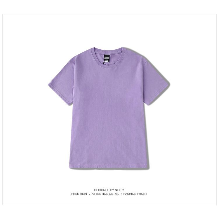 Áo phông Nelly Heybig ngắn tay trơn màu tím