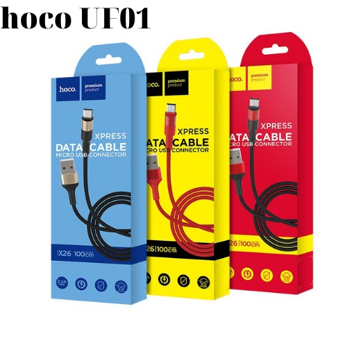 Cáp Sạc Nhanh Hoco UF01 2 In 1 , U14, X26 Cho Iphone Dài 1,2 M