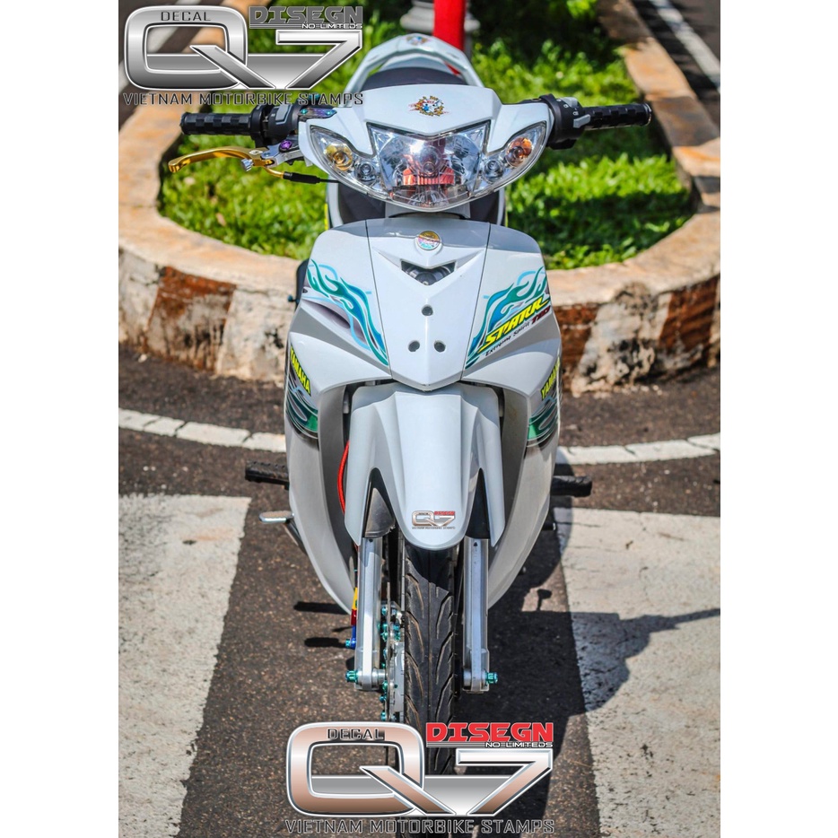 Tem Rời Sirius 110 XANH TRẮNG