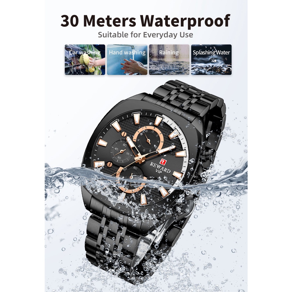 Đồng Hồ Quartz Chống Thấm Nước Chất Liệu Thép Không Gỉ Sang Trọng 2022