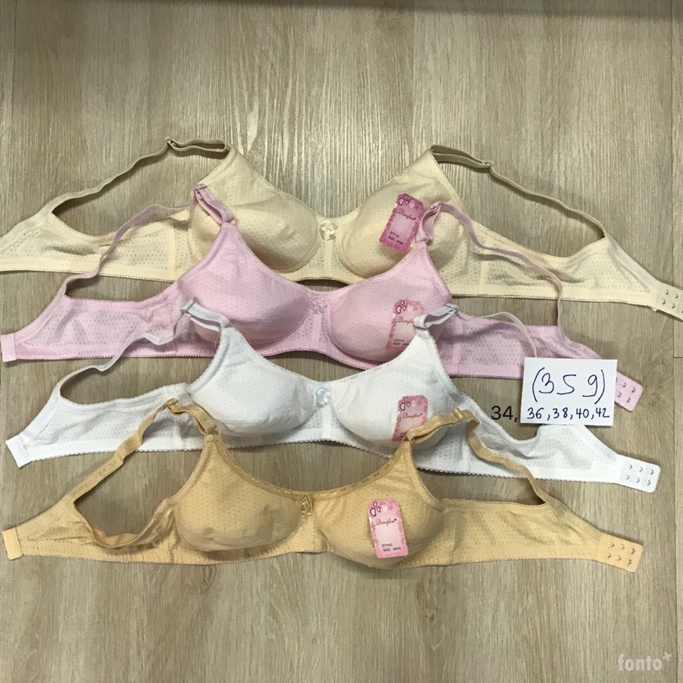 Áo Ngực Không Gọng Không Mút Chất Cotton Mềm Mịn Size 36 -> 42