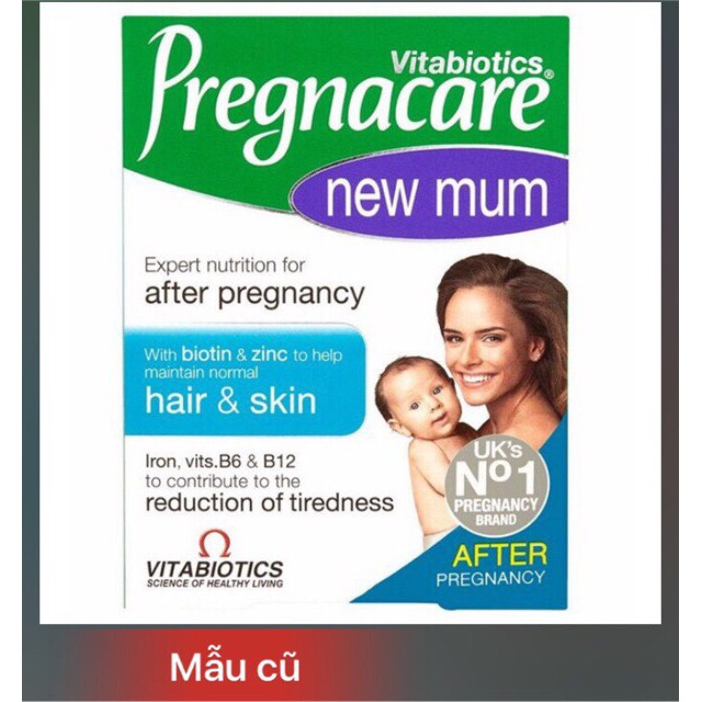 Vitamin Pregnacare New Mum (Tóc Và Da) sau sinh, date xa