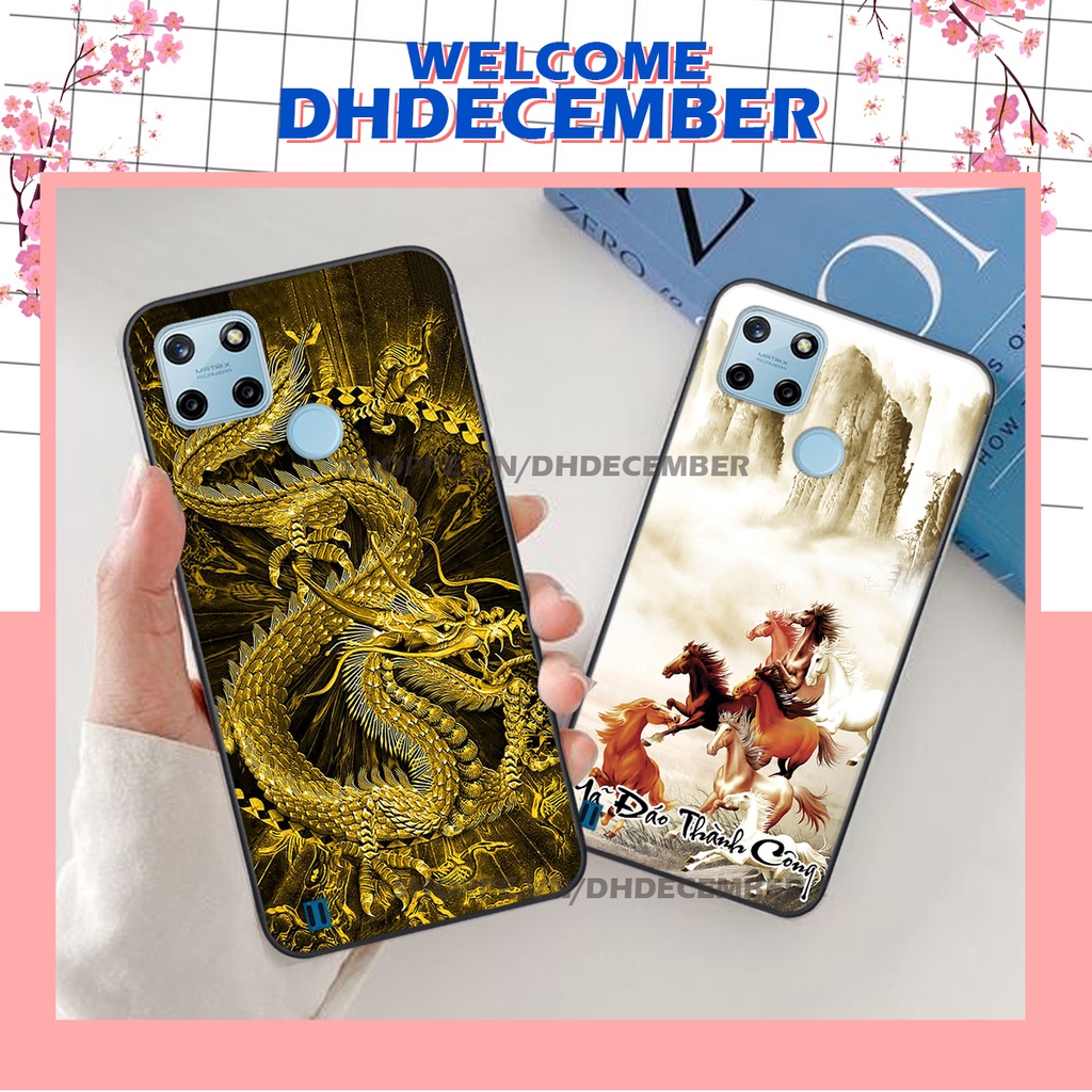 Ốp lưng Realme C25Y in hình thư pháp tâm an vạn sự an ,mã đáo thành công SIÊU CHẤT