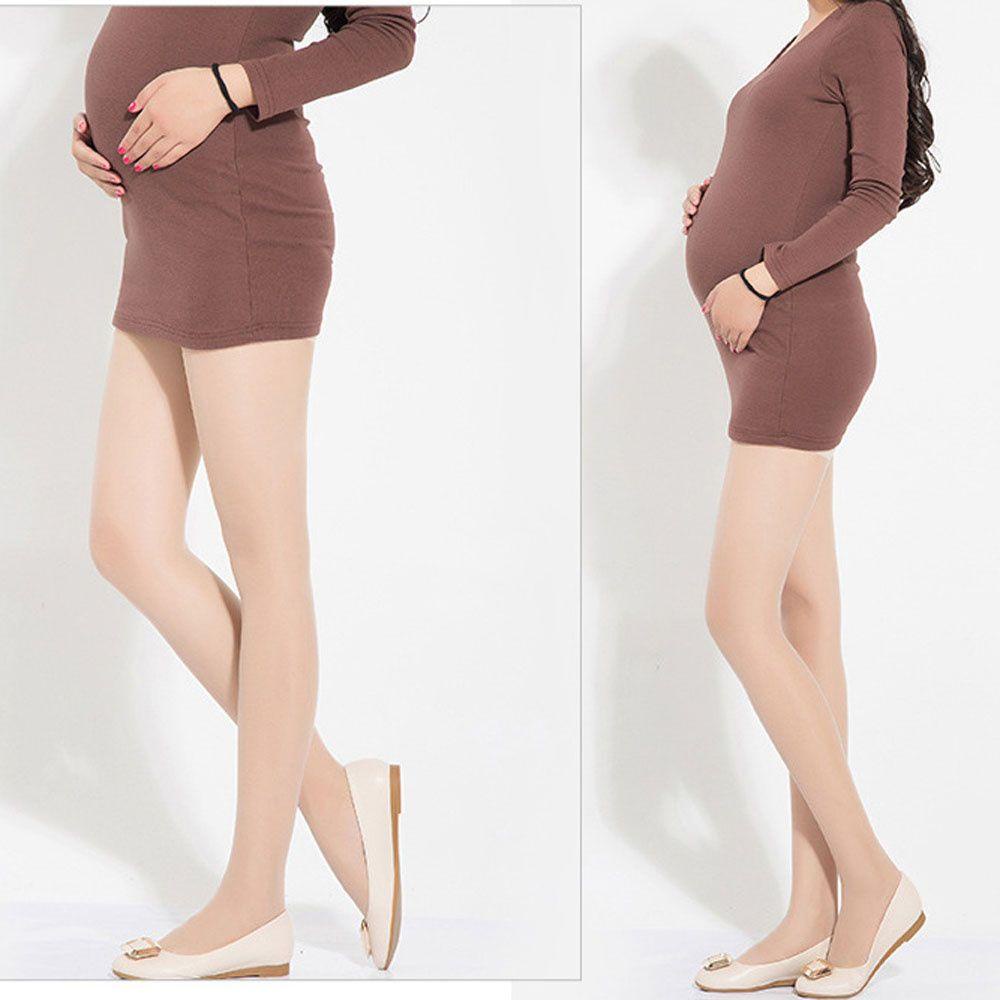 Quần Tất Bằng Lụa Siêu Mỏng Độ Co Giãn Cao Dành Cho Mẹ Bầu