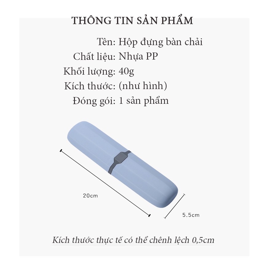 Hộp đựng bàn chải đánh răng bằng nhựa an toàn tiện dụng, màu sắc trẻ trung, năng động FAMAHA