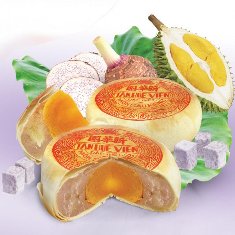 Bánh pía khoai môn sầu riêng trứng muối 400g