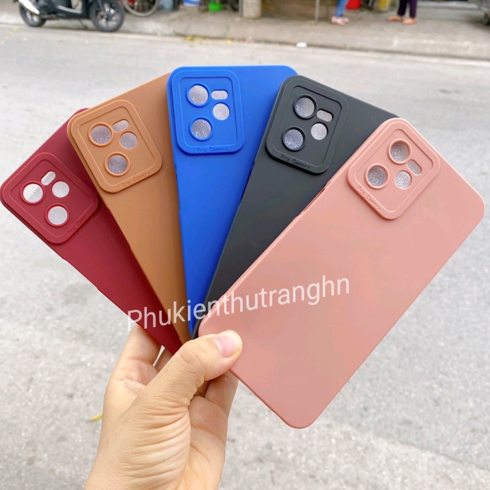 Ốp dẻo màu trơn Realme C35/ Narzo 50A Prime có gờ bảo vệ camera