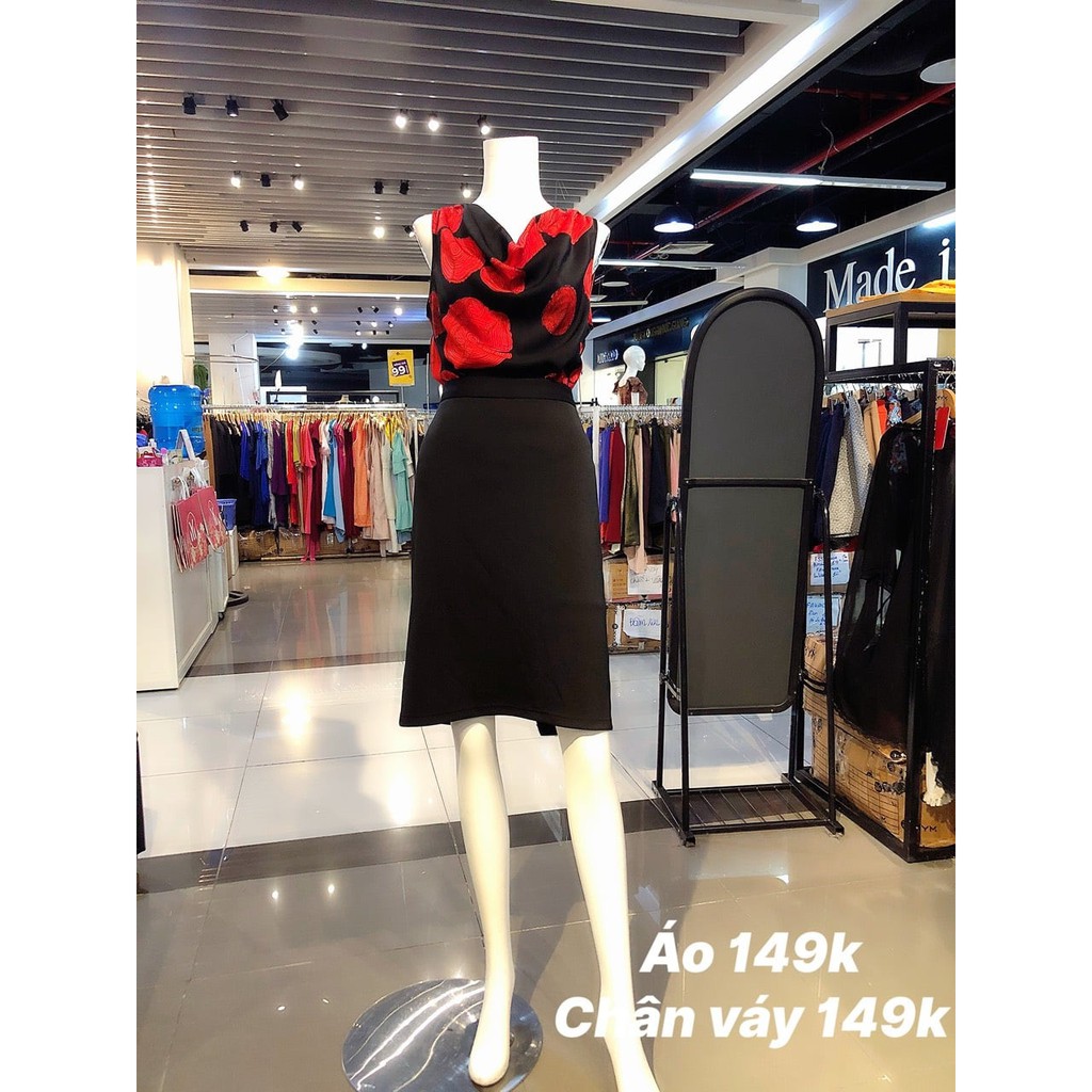 Áo không tay cổ đổ họa tiết thương hiệu MYM | BigBuy360 - bigbuy360.vn