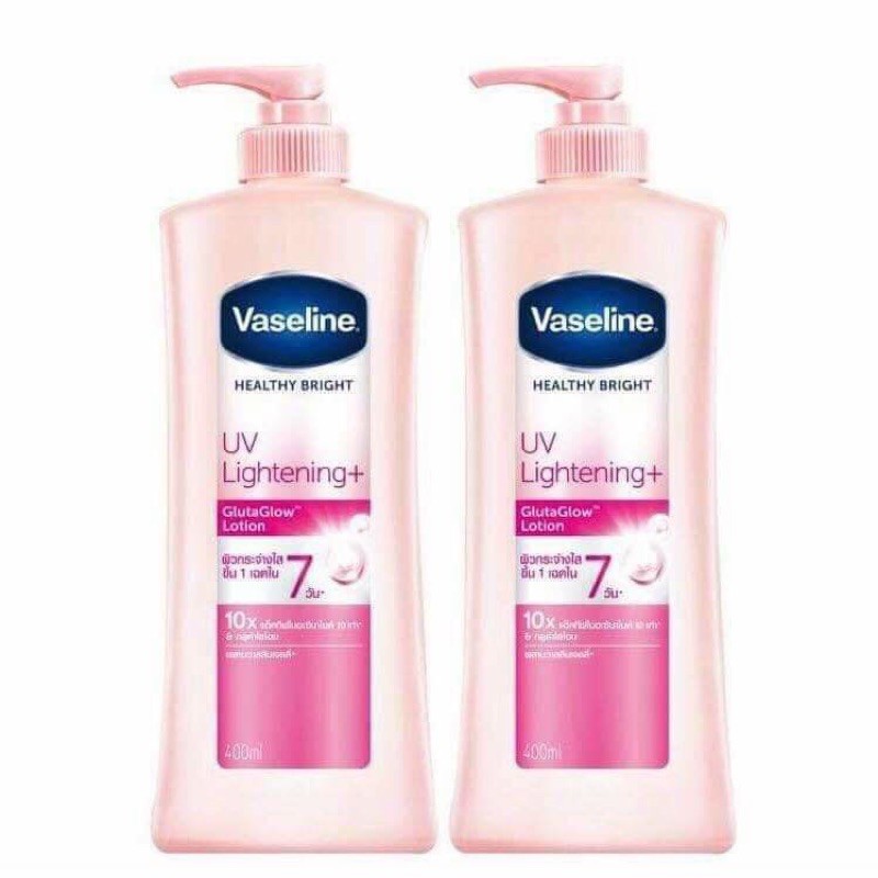 [Mẫu Mới 2020] Vaseline 10x Healthy White UV Lightening ++ gluta glow Lotion