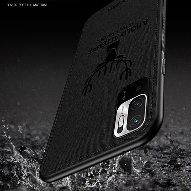 Ốp lưng Redmi Note 10 / 10s vải đầu hươu thời trang cao cấp ôm khít máy