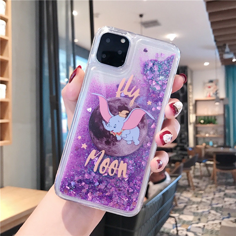 Xingdailu Ốp Điện Thoại Kim Tuyến Nước Hình Thỏ / Voi dumbo Cho iphone 15 14 13 12 11 pro max mini xs xr x 8 7 6 6s plus + se 2020