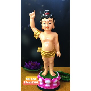 Tượng đản sanh 27cm, 38cm vẽ màu