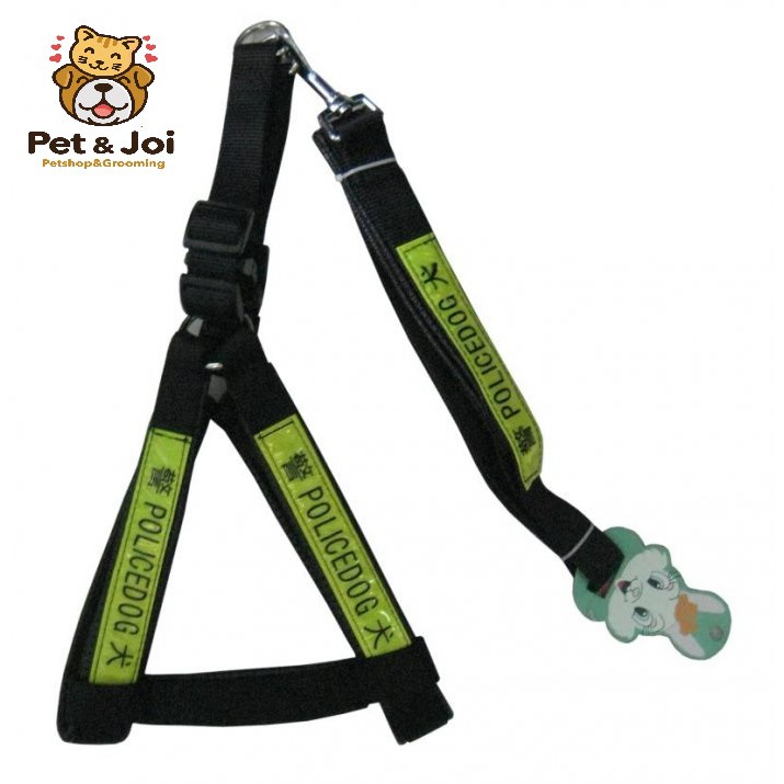 Dây yếm Police huấn luyện cho chó to , chó trưởng thành - PET&amp;JOI
