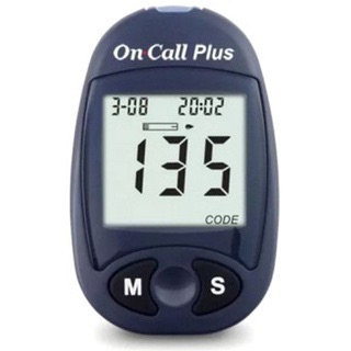 Máy thử tiểu đường oncall plus ( tăng kèm 1hop que 25 chiếc + 1hop kim lấy máu)