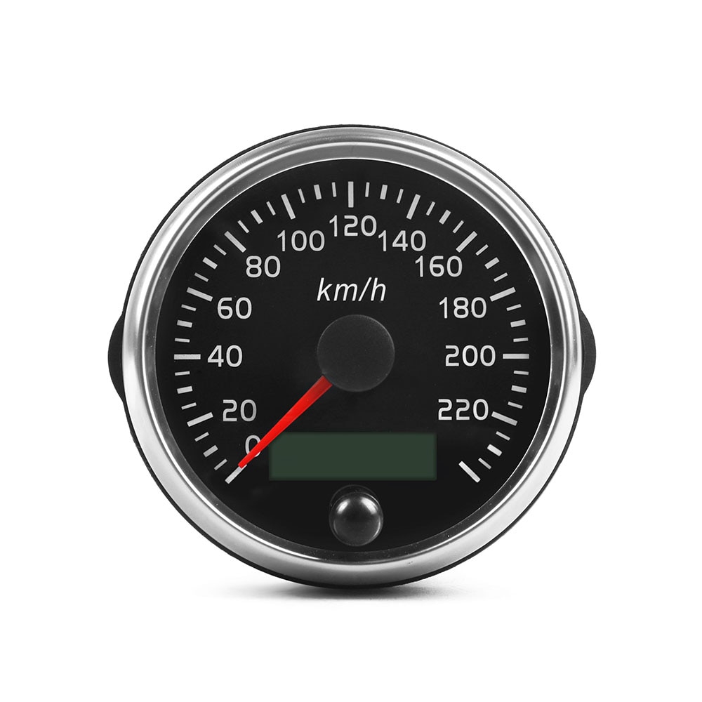 Đồng Hồ Đo Tốc Độ Thông Dụng 220km / h 85mm 12v 24v Với Ánh Sáng Trắng / Hổ Phách Và lcd Cho Xe Hơi / Xe Tải / Tàu Thuyền