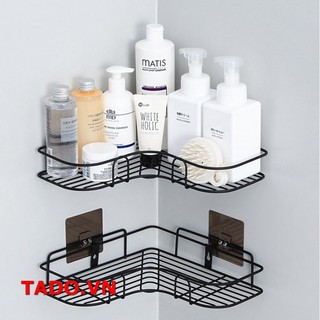 Kệ sắt để đồ treo dính tường góc nhà phòng tắm cực chắc chắn GD602
