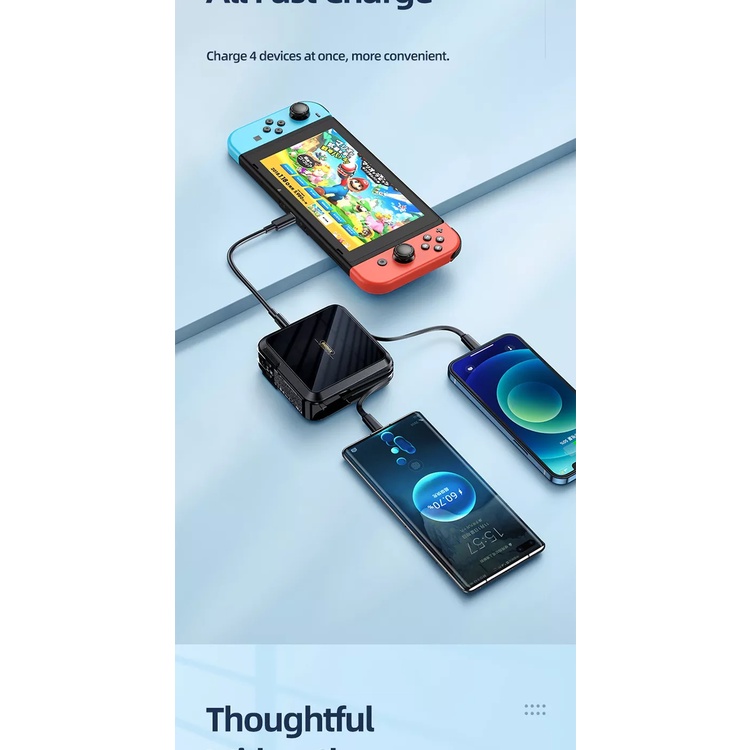 Pin sạc dự phòng Remax RPP-276 15000mAh 22.5W kiêm củ sạc và giá đỡ đa năng - Hãng phân phối