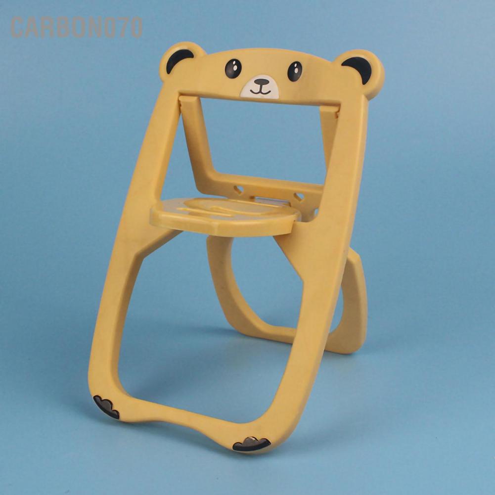 Carbon070 Ghế gấp búp bê Bảo vệ môi trường đồ chơi mô phỏng hình con gấu bằng nhựa cho nhà