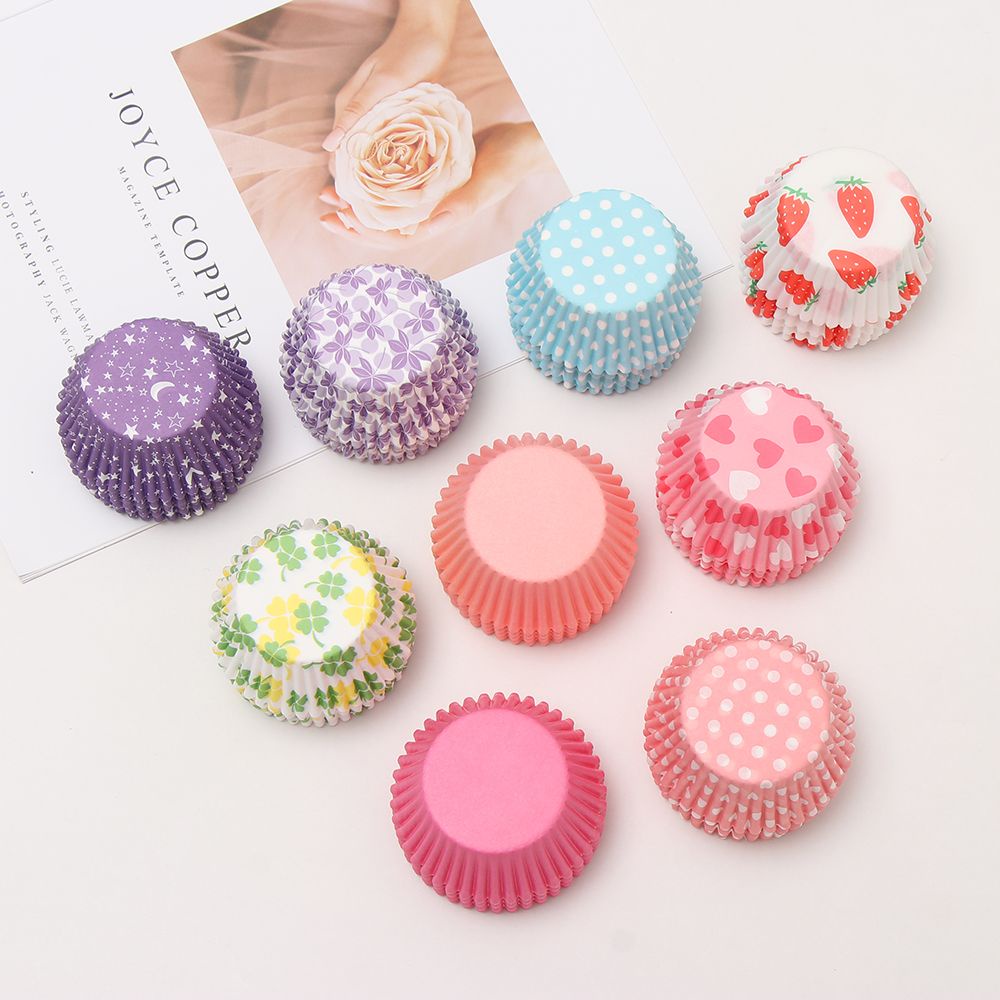 Set 100 Cốc Giấy Đựng Bánh Cupcake/Cupcake Tiện Dụng