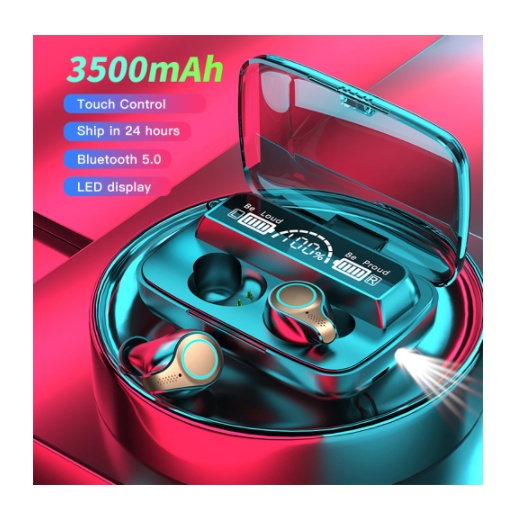 Tai Nghe Bluetooth, Tai Nghe Không Dây AMOI M18 TWS 5.0 9D TWS Điều Khiển Cảm Ứng Chống Nước Chất Âm Thanh Hifi Chống Ồn