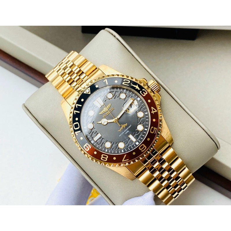 Đồng hồ nam dây thép Invicta Pro Diver Gold Tone Scuba Watch 30622