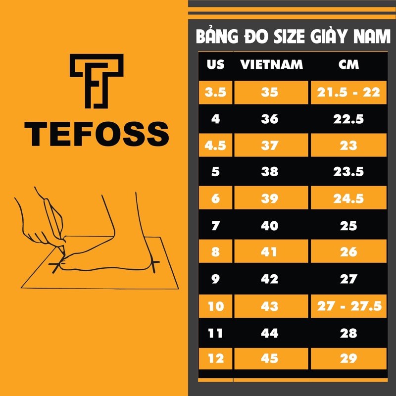 Giày sục da thật TEFOSS HT01 đen/nâu size 37-43 trẻ trung và sành điệu