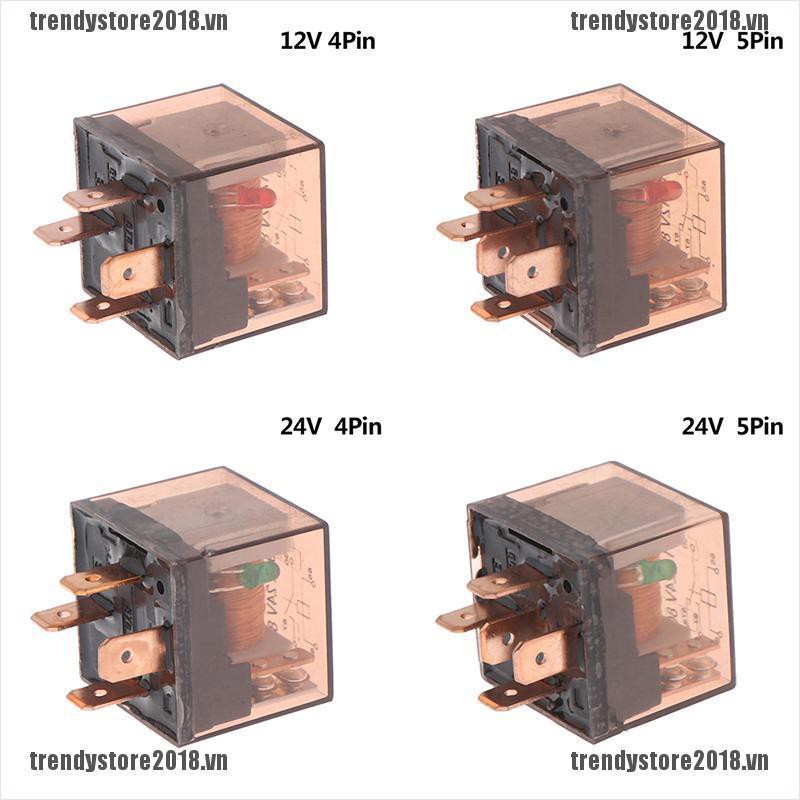 Relay điều khiển xe hơi 12/24V 80A 4/5 Pin SPDT chống thấm nước chất lượng cao