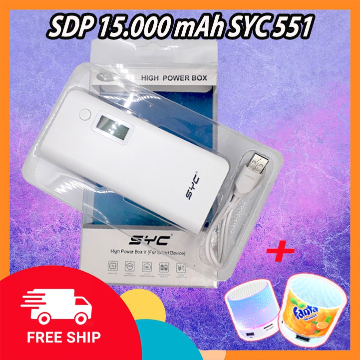 SẠC DỰ PHÒNG SYC BP 511 15.000mAh CAO CẤP + TẶNG KÈM 01 LOA MINI B2S10 BLUETOOTH | CAM KẾT CHÍNH HÃNG | BigBuy360 - bigbuy360.vn