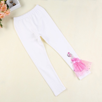Quần Legging Cotton In Họa Tiết Hoạt Hình Xinh Xắn Dành Cho Bé Gái 3-11 Tuổi