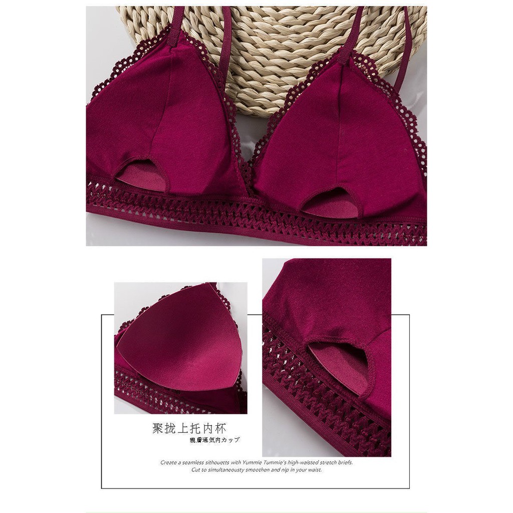 ÁO LÓT REN THIẾT KẾ HỌA TIẾT ĐIỆU ĐÀ TÔN VÒNG MỘT GỢI CẢM - ÁO BRA SEXY KHÔNG GỌNG MÚT MỎNG THOÁNG MÁT MẪU 7313