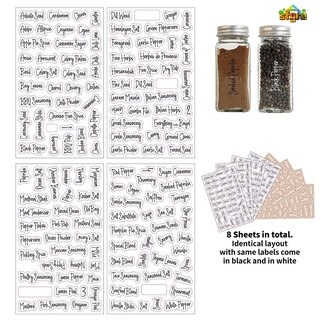 Set 8 Nhãn Dán Hũ Gia Vị