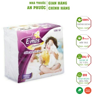 Khăn Giấy Đa Năng E'mos ⚡ XẢ KHO GIÁ SỐC ⚡Mềm mịn, dai , hông xơ, không dính bột giấy ra da, không bụi