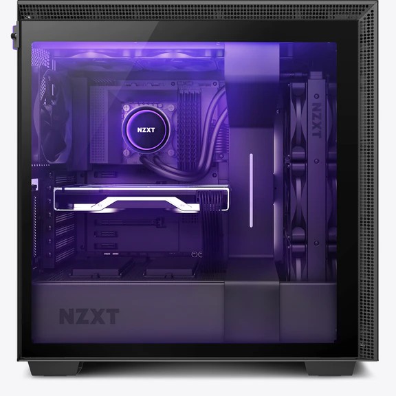 Vỏ Case Máy Tính NZXT H710i Màu Đen Sần