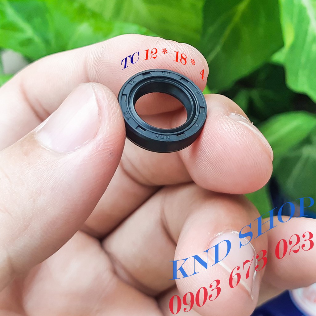 Phốt nhớt, phớt máy rửa xe mini TC 12x18 (12*18*4),phụ tùng xe máy và máy bơm nước - Giá 01cái & Gi.ảm 50% từ 10 cái