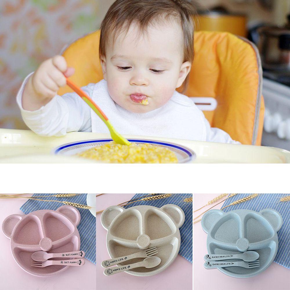 Bộ Tô Muỗng Nĩa Bằng Lúa Mạch Dành Cho Trẻ Em Mới