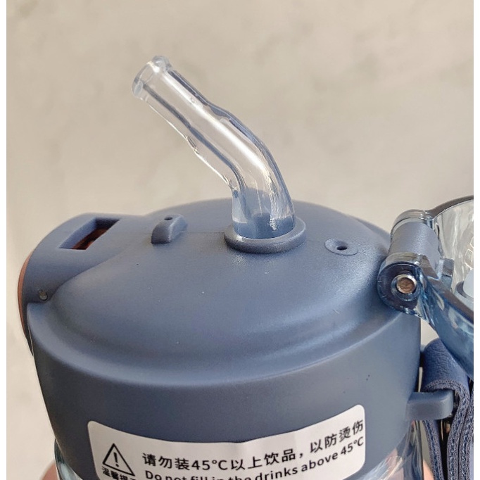 Bình Nước Tập Gym Magic 450ml 500ml Kèm Ống Hút Dẻo