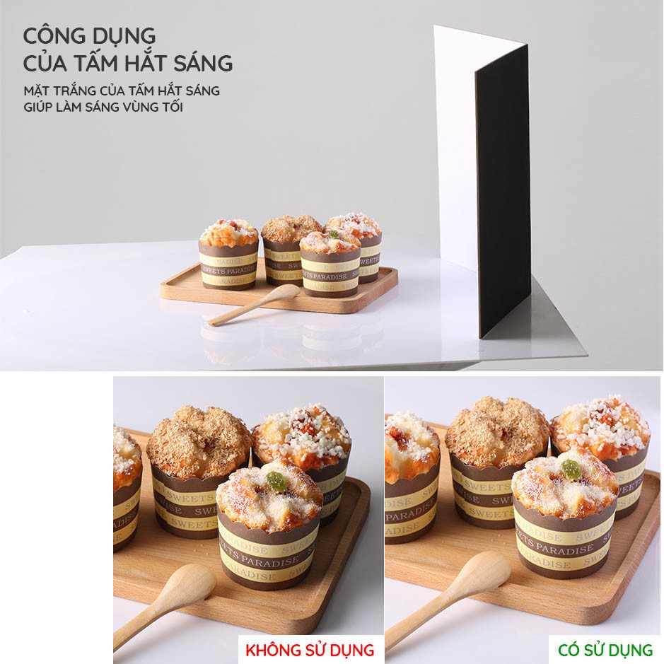 Tấm hắt sáng để bàn khổ - Hỗ trợ chụp sản phẩm, đạo cụ chụp ảnh