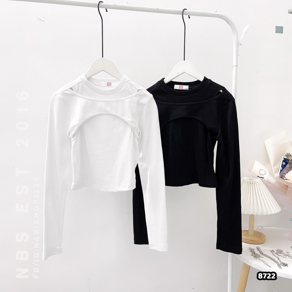 Áo Kiểu Nữ Tay Dài Form Ôm Ulzzang - Nabishop1234 Mã KIEU002 (ẢNH THẬT)