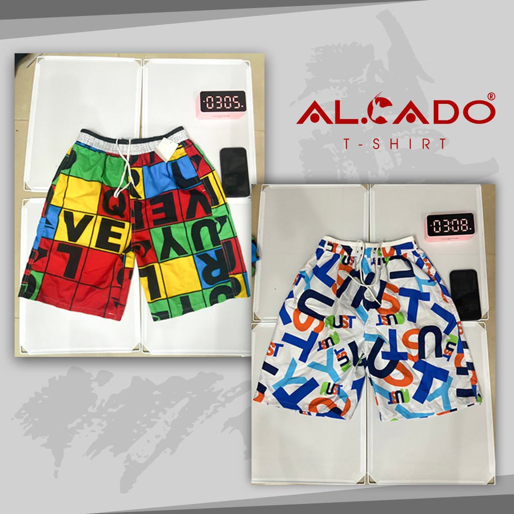 [xả kho] quần short nam đi biển, phong cách dạo phố vải kate thái