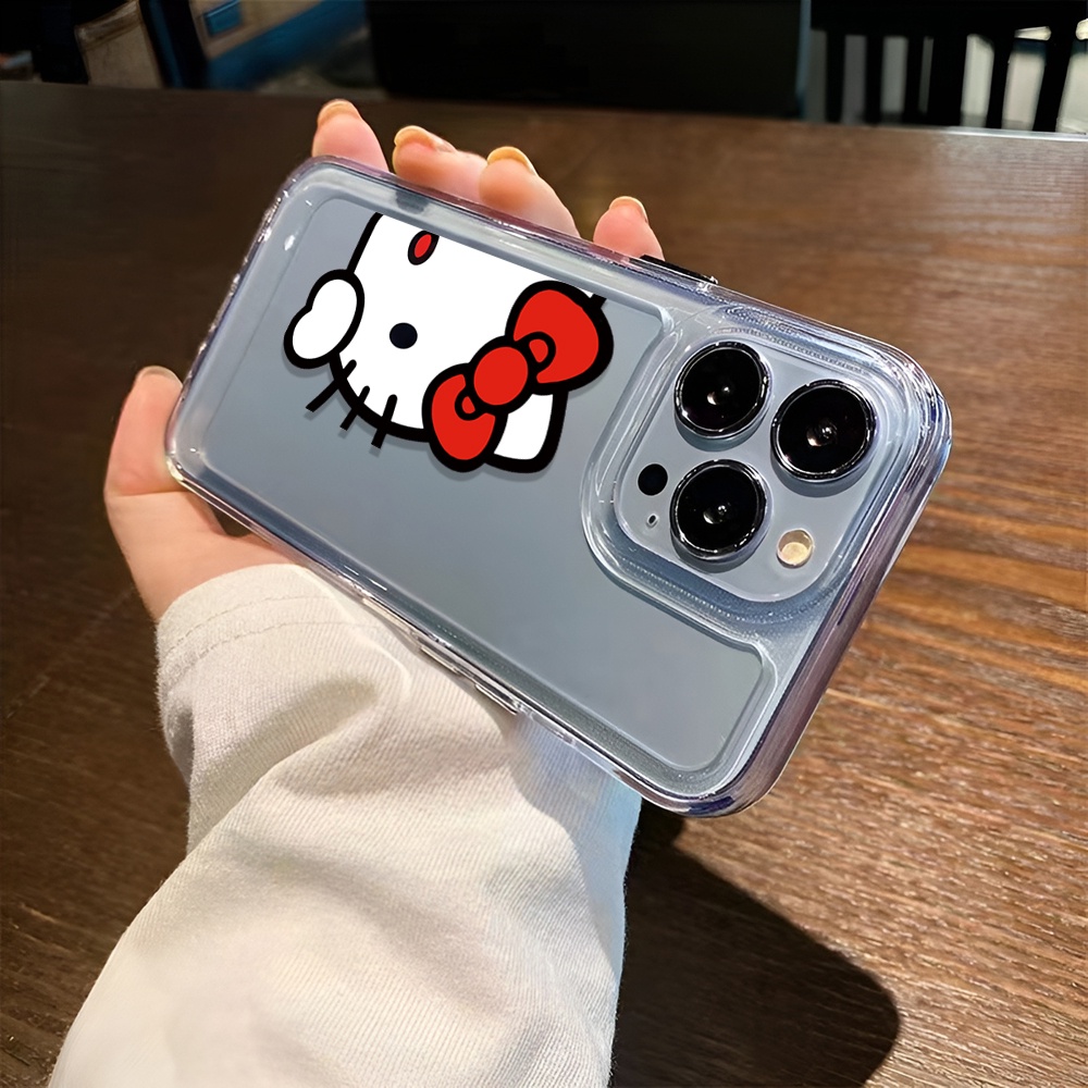 Ốp Điện Thoại Trong Suốt In Hình Hello kitty Cho iphone 14ProMax 14Plus 13 11 12 7Plus X XR XS Max 8 7