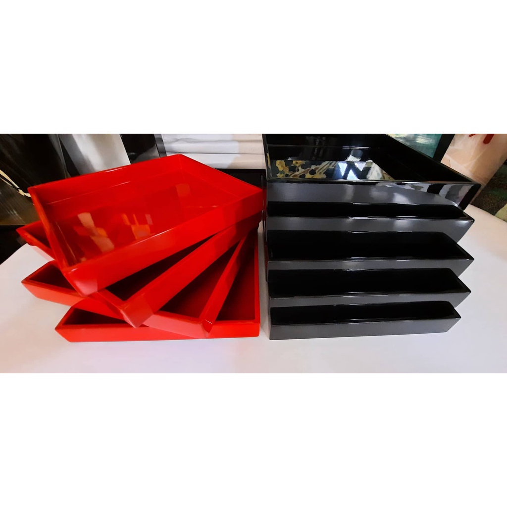 Khay sơn mài vuông kích thước 20x20cm - K01