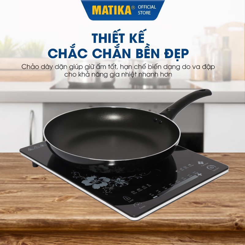 [Mã BMBAU50 giảm 10% đơn 99k] Chảo chống dính MATIKA size 30 cm MTK-0130