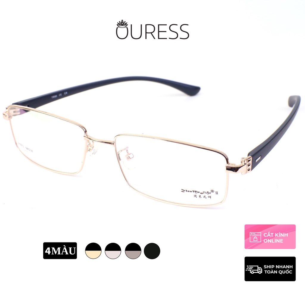 Gọng kính hợp kim siêu nhẹ hợp thời trang – hàng chính hãng OURESS 21073