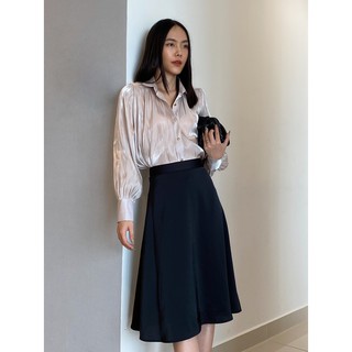 Váy Lụa Dài Chữ A 2 Màu EDINI - V344 - V386