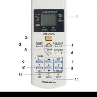 Điều khiển điều hòa panasonic (loại thông dụng -  1 chiều)