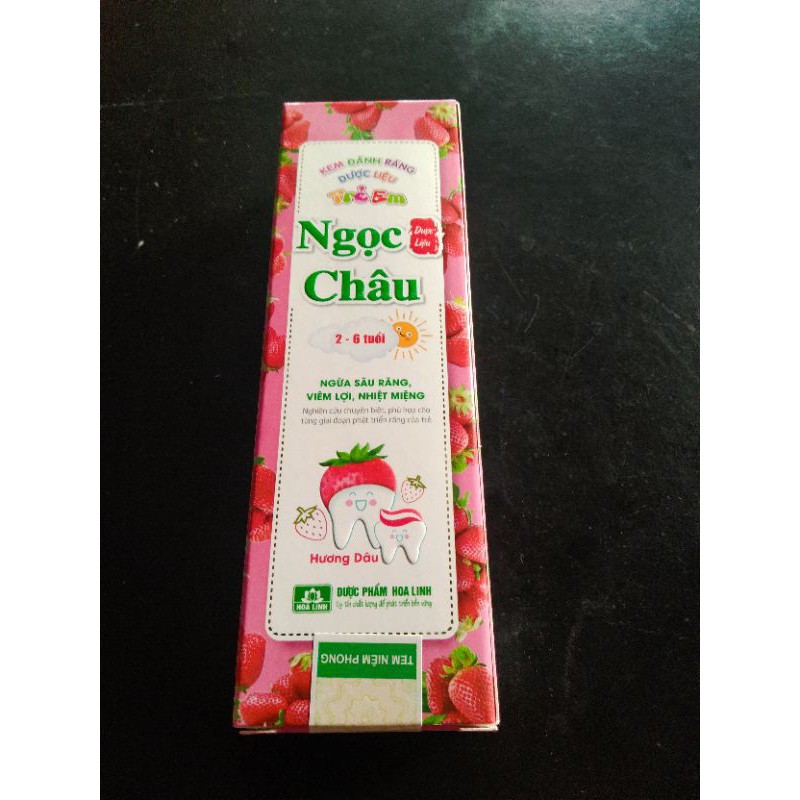 kem đánh răng dược liệu trẻ em NGỌC CHÂU-50g