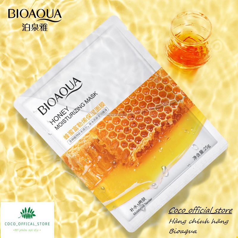 Mặt nạ mật ong BIOAQUA giúp mềm mịn,hạn chế tình trạng da bị khô