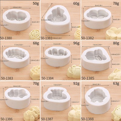 Khuôn silicon làm bánh trung thu/ bánh trung thu/ bánh kem hình cua/ thỏ/ hoa sen/ hoa sen hoạt hình may mắn độc đáo DIY